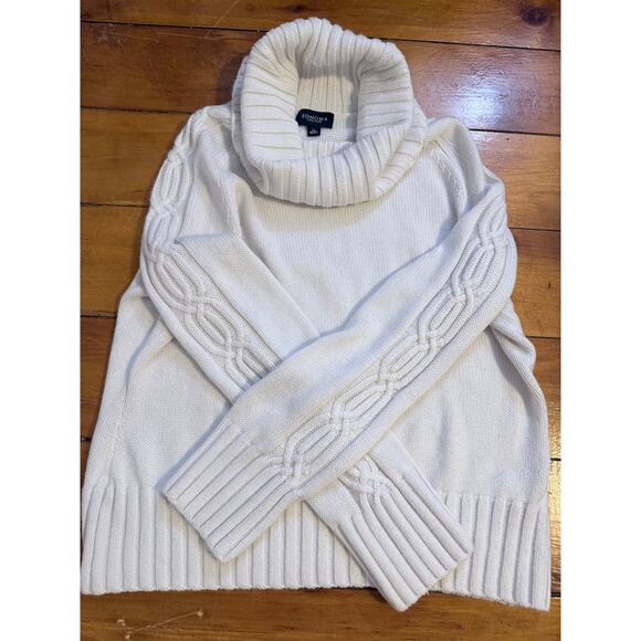 Sonoma Womens White XL Sweater with Cowl Neck - Picture 3 of 7